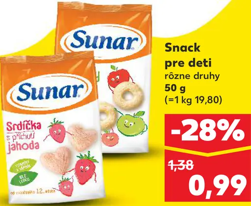 Sunar snack pre deti