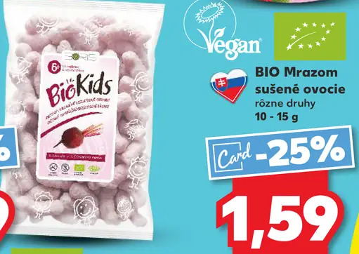 BIO mrazom sušené ovocie