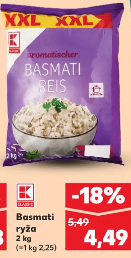 K-Classic basmati ryža