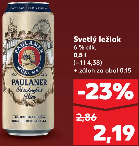 Paulaner ležiak plechovka