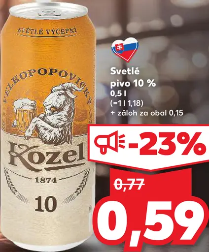 Kozel plechovka