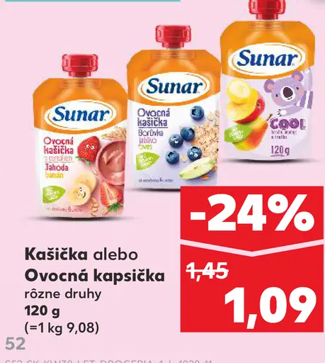 Sunar kašička alebo ovocná kapsička