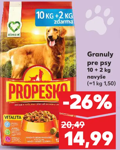 Propesko granuly pre psy