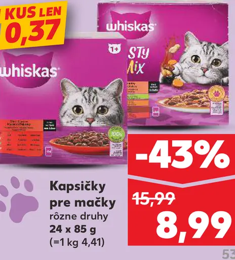 Whiskas Kapsičky pre mačky