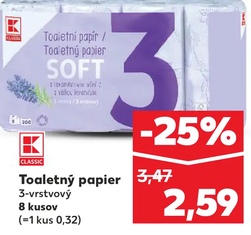 K-Classic Toaletný papier