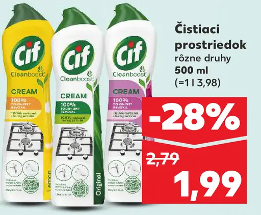 Cif čistiaci prostriedok