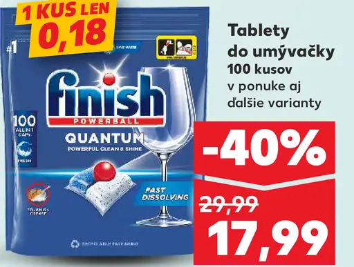 Finish Tablety do umývačky riadu