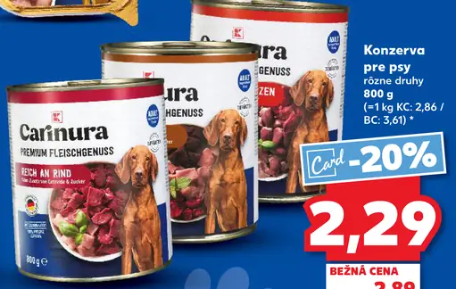 Carinura Konzerva pre psy