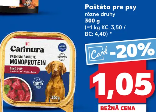 Carinura Paštéta pre psy