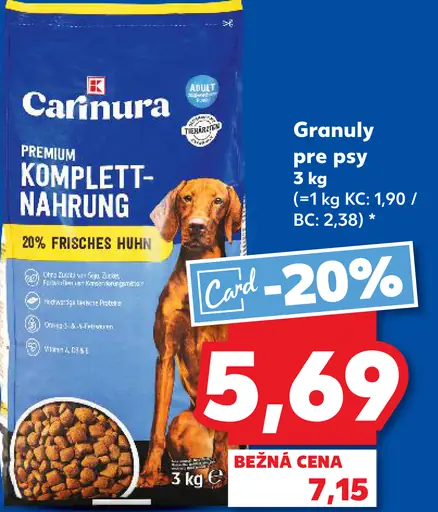 Carinura Granuly pre psy