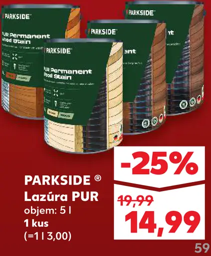 Parkside Lazúra PUR