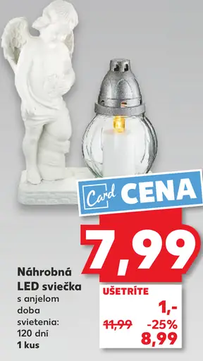 Náhrobná LED sviečka