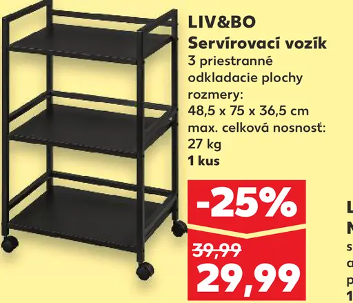 LIV&BO Servírovací vozík