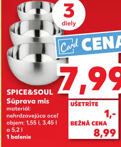 SPICE&SOUL Súprava mís