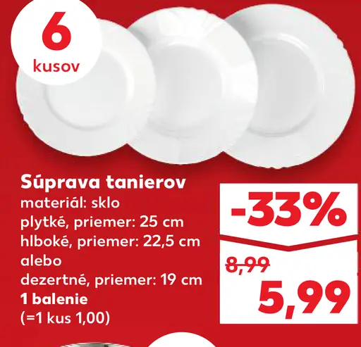 Súprava tanierov