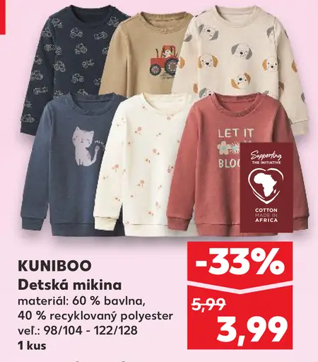 KUNIBOO Detská mikina