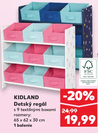 Kidland Detský regál
