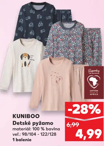KUNIBOO Detské pyžamo