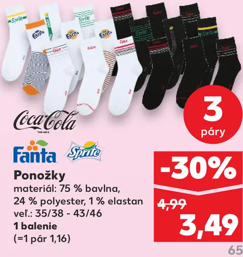 Coca-Cola Fanta Ponožky