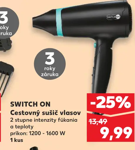 Switch On cestovný sušič vlasov