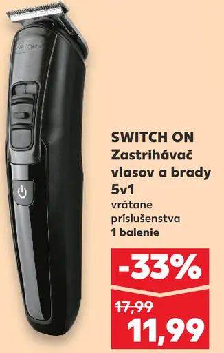 Switch On zastrihávač vlasov a brady 5v1