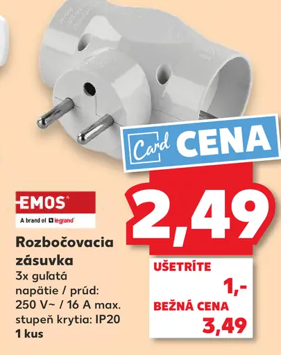 Emos Rozbočovacia zásuvka