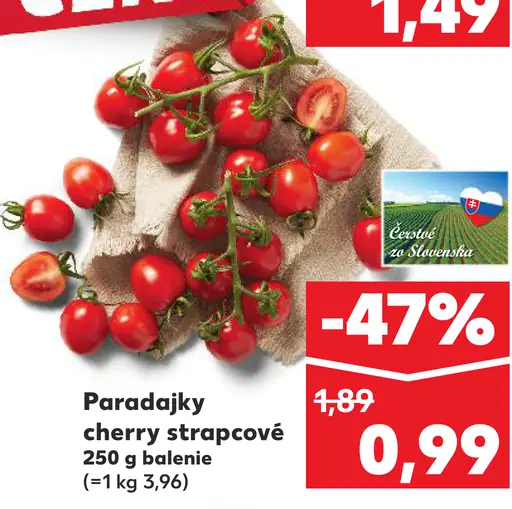 Paradajky cherry strapcové