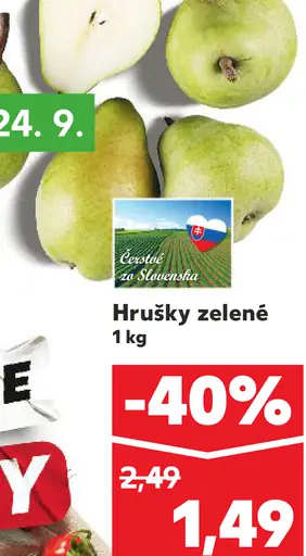 Hrušky zelené