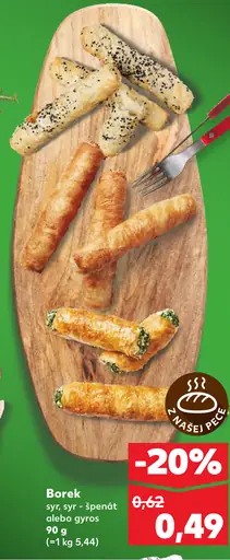 Borek syr, špenát