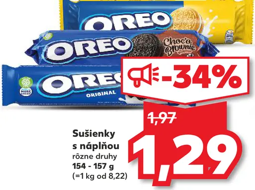 Oreo sušienky s náplňou
