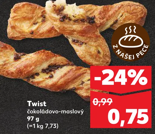 Twist čokoládovo-maslový