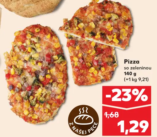 Pizza so zeleninou