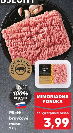 Mleté bravčové mäso XXL