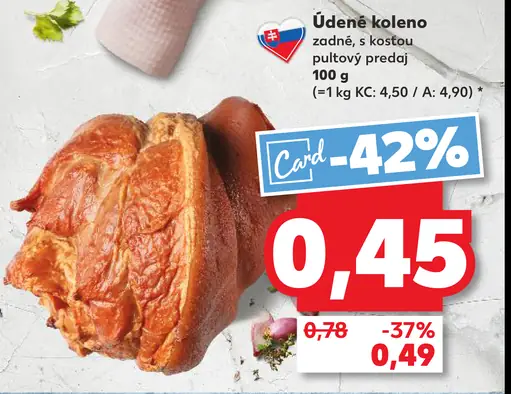 Údené koleno zadné