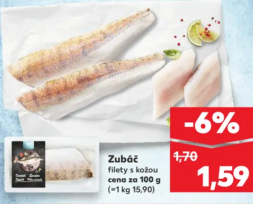 Zubáč filety s kožou