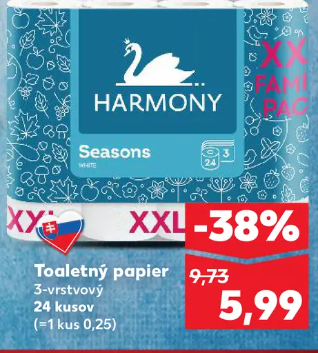 Toaletný papier Harmony Seasons