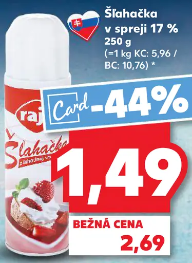 Rajo Šľahačka v spreji