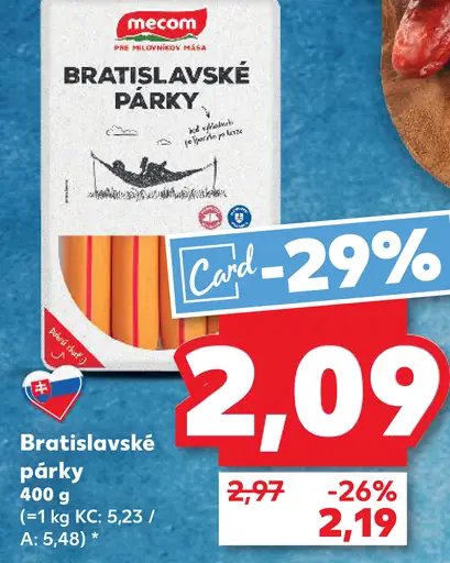 Mecom Bratislavské párky