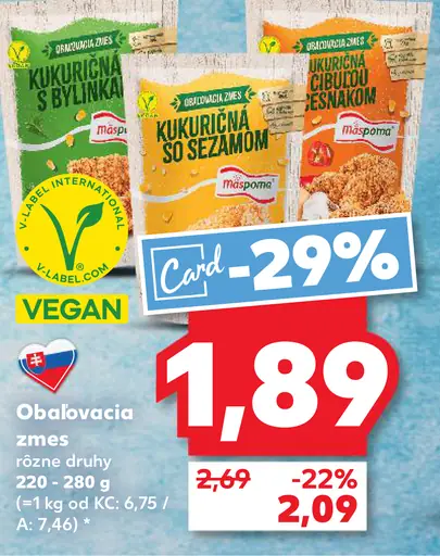 Mäspoma Obalovacia zmes