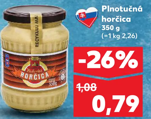 Snico Plnotučná horčica