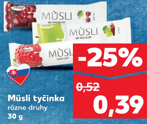 Müsli tyčinka