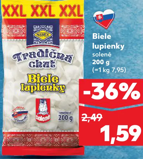 Tradičná chuť Biele lupienky solené