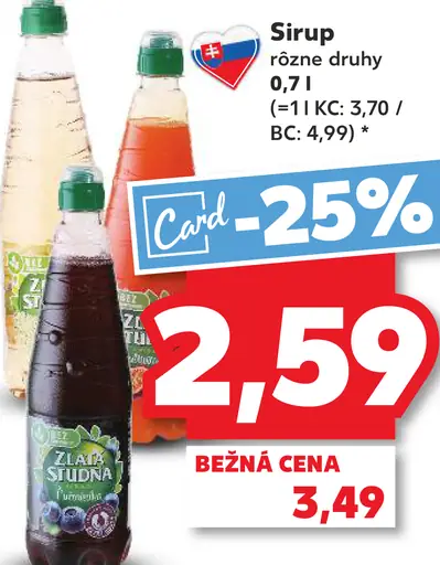 Zlatá studňa sirup