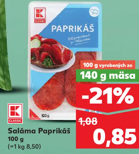 K-Classic Saláma Paprikáš