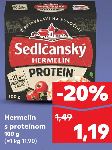 Sedlčanský Protein hermelín