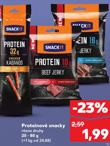 SNACK IT! Proteín 32 g Kuracie kabanosy
