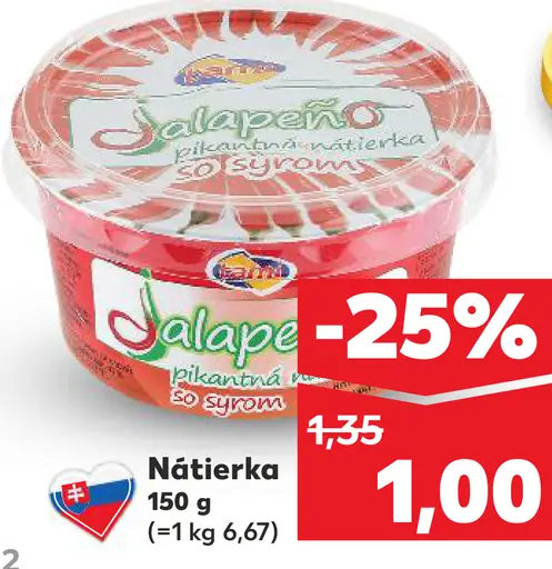 Jalapeño nátierka