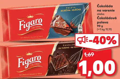 Figaro Čokoláda na varenie