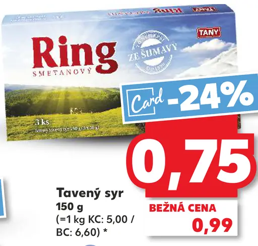Ring Tavený syr