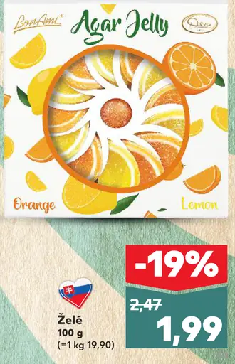 Agar Jelly Orange Lemon